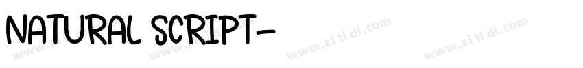 NATURAL SCRIPT字体转换